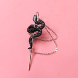 Ear Needle Black Snake