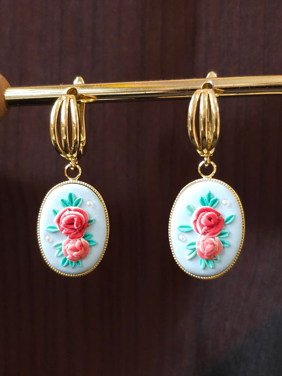 Peranakan Rose blue