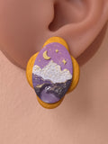 Moon over Violet Peaks