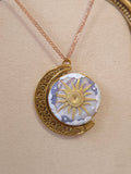 Celestial Pendant double sided (sun, star, moon)