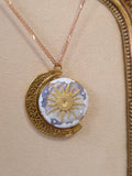 Celestial Pendant double sided (sun, star, moon)