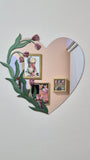 Tulip Heart Mirror (one piece ONLY)