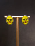Silver Frame Olive Face