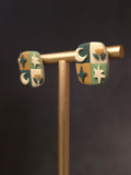 Checkered Green stud