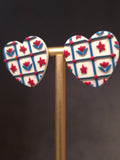 Cottage Tiles Heart Stud